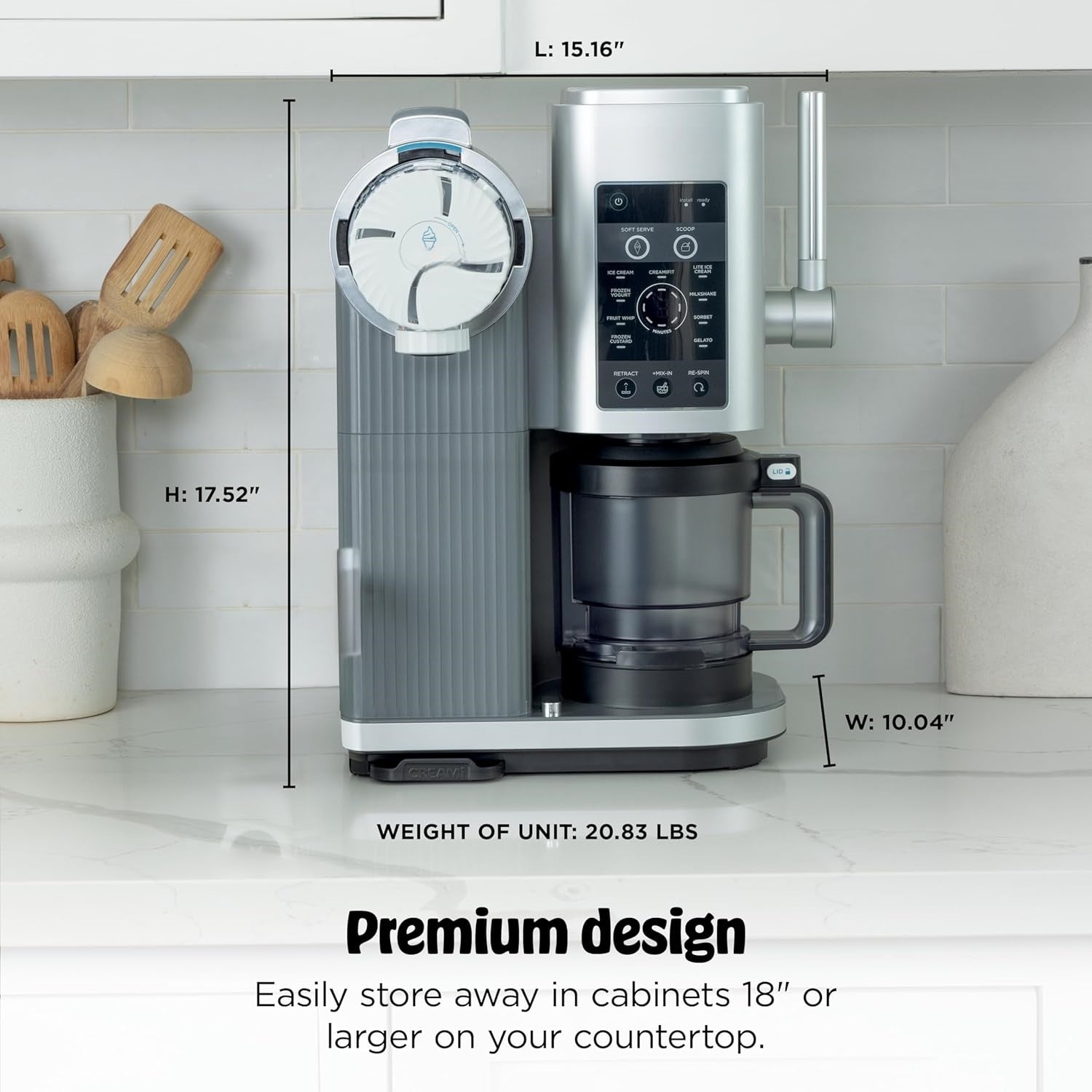 CREAMi 13-in-1 Ice Cream & Soft Serve Maker. Create Sorbet, Milkshakes, Frozen Yogurt & More at Home! Includes Exclusive Soft Serve Handle & (2) 16oz 2-in-1 Pint Tubs. Be the Hit of Every Gathering! |Order Today, Get $100 OFF.