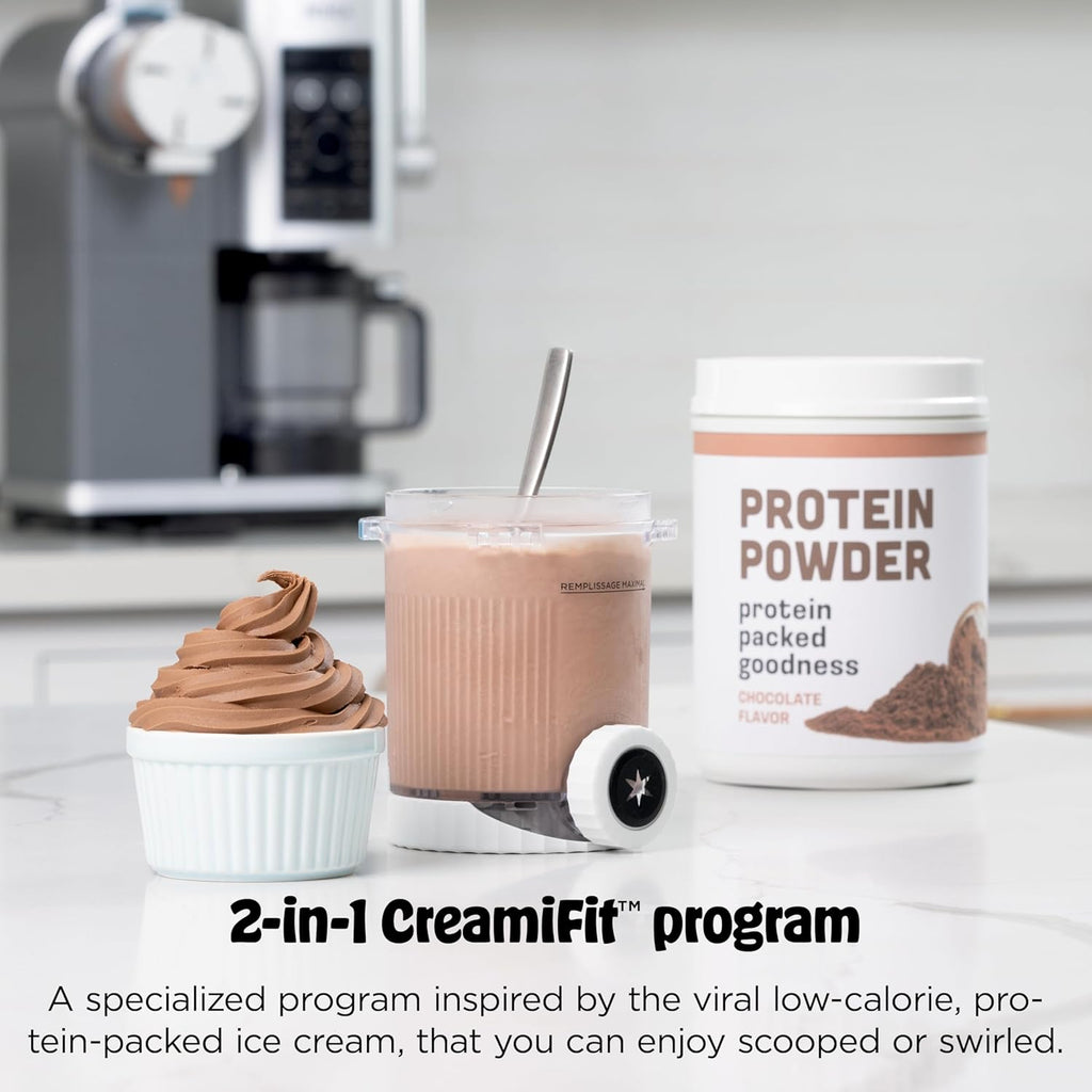 CREAMi 13-in-1 Ice Cream & Soft Serve Maker. Create Sorbet, Milkshakes, Frozen Yogurt & More at Home! Includes Exclusive Soft Serve Handle & (2) 16oz 2-in-1 Pint Tubs. Be the Hit of Every Gathering! |Order Today, Get $100 OFF.